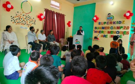 सुपरकिड्ज एकेडमी में हुआ समर कैम्प का शुभारंभ