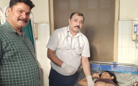 छाती में नली डालकर बचाया मरीज की जान--