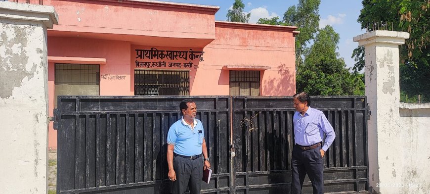 सीएमओ ने रुधौली के प्राथमिक स्वास्थ्य केंद्रों का किया औचक निरीक्षण--