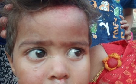 सोखता गड्ढा में गिरी मासूम घायल--