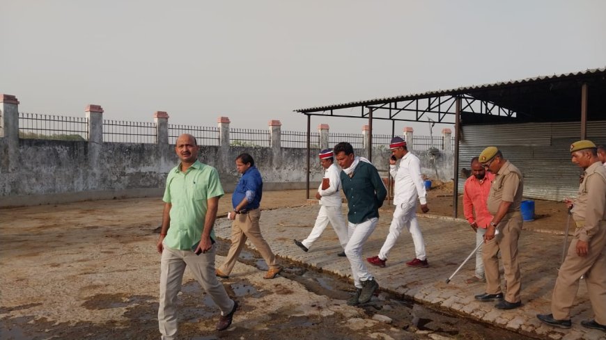 एडीएम ने किया कान्हा गौशाला का औचक निरीक्षण,बदहाल व्यवस्था से नाराज दिखे अफसर---