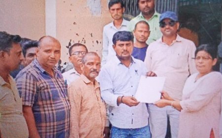 रोजगार सेवकों ने बीडीओ को सौंपा ज्ञापन, सुनाई समस्याएं---