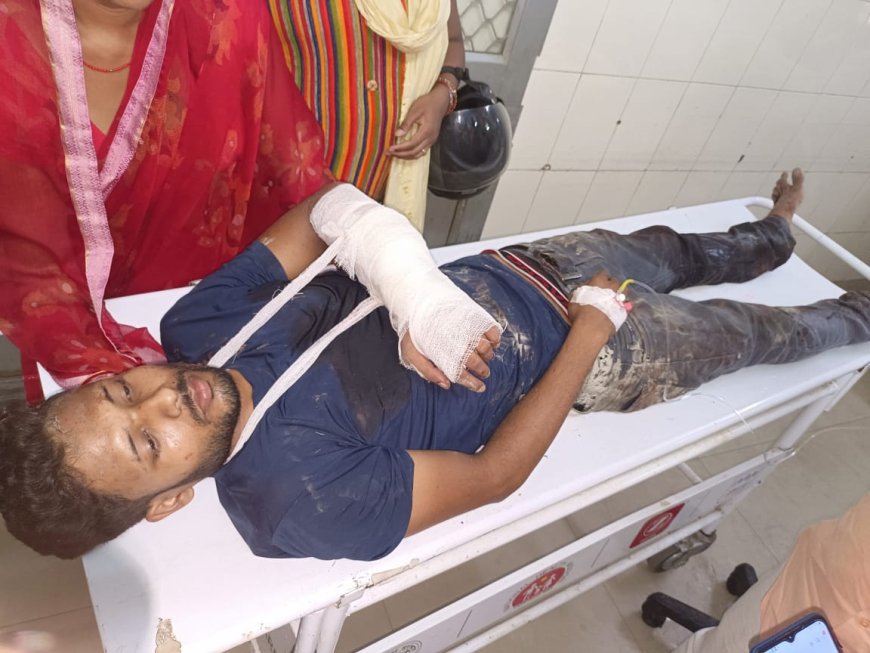 बाइक सवार बदमाशों ने सीएसपी संचालक मारी गोली,दो लाख की लूट---