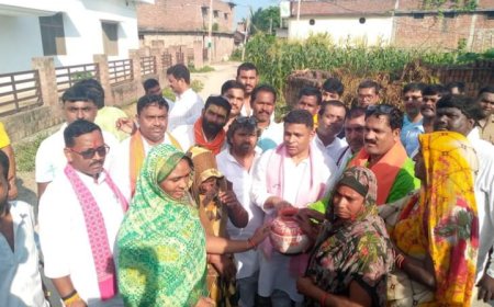 मेरी माटी मेरा देश अभियान के तहत घर घर लिया मिट्टी---