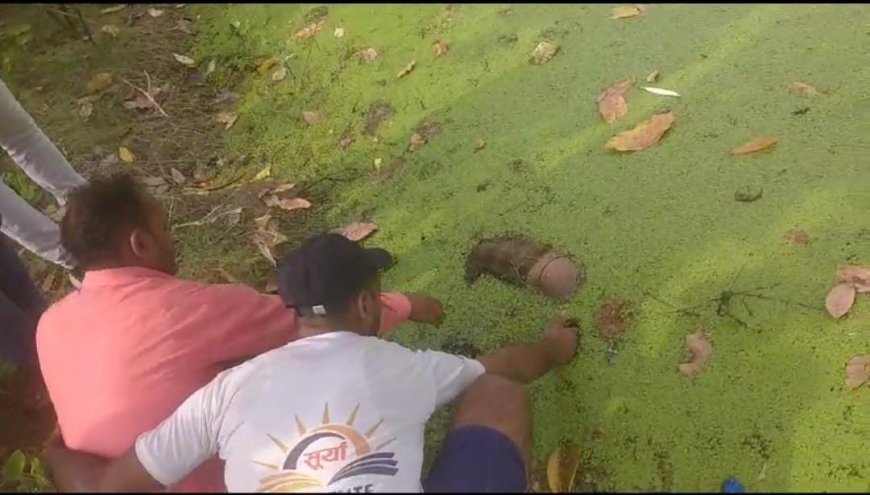 गांव के तालाब में उतराता मिला रिवांश का शव--