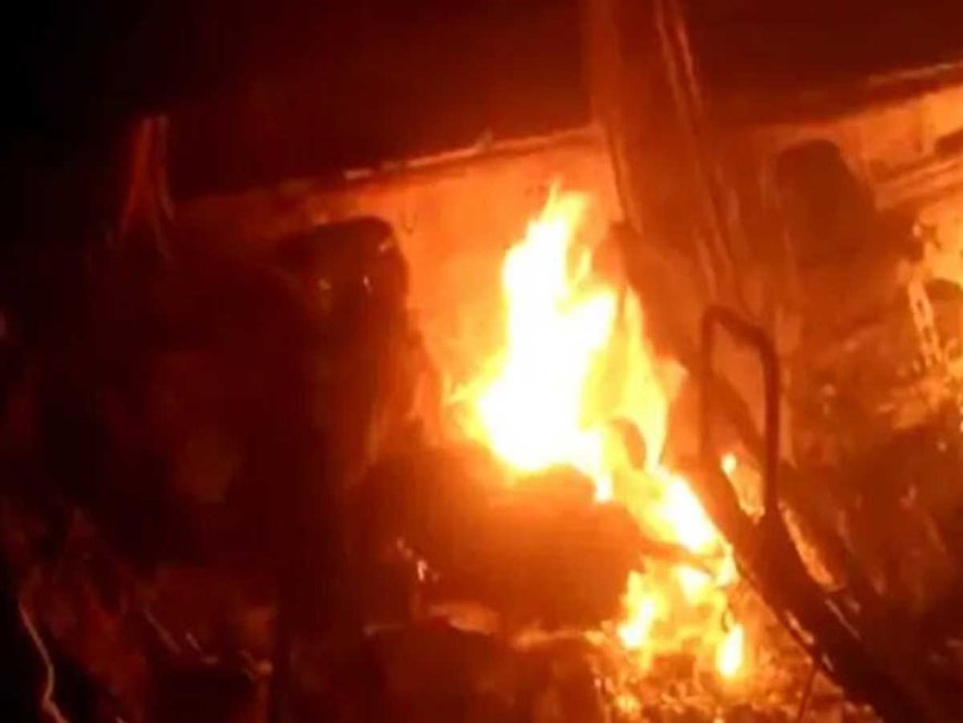 रिहायशी छप्पर में लगी आग, बकरियों समेत वृद्ध महिला की मौत