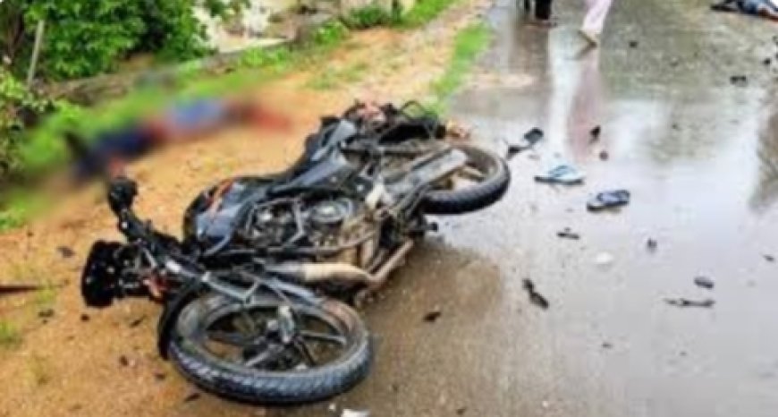 तेज रफ्तार बाइक के अनियंत्रित होने से गिरा चालक,हालत गंभीर