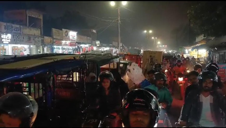 गोलघर,असुरन,पांडे हाता, उर्दू बाजार व साहबगंज में ट्रैफिक व्यवस्था राम भरोसे