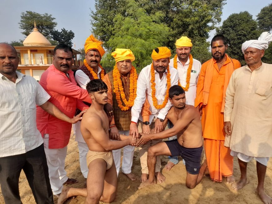 संतकबीरनगर के ब्रह्मानंद ने खजनी के मोनू पहलवान को दिखाया आसमान