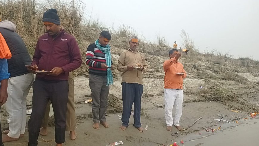 पर्यावरण संरक्षण को लेकर भव्य आरती का आयोजन