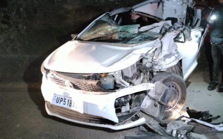 खड़ी ट्रक में कार के टक्कर से घायल दूल्हे के भाई की मौत