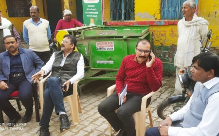 डिप्टी आरएमओ ने धान क्रय केंद्र सजनाखोर का किया निरीक्षण