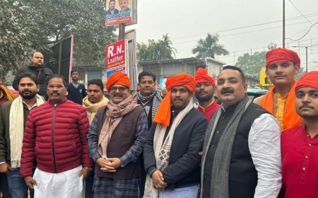 पूजित अछत कलश एवं शोभा यात्रा में शामिल हुए पूर्व विधायक