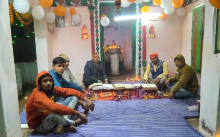 रामलला की प्राण प्रतिष्ठा पर दीपोत्सव,सुंदरकांड व भण्डारे का आयोजन
