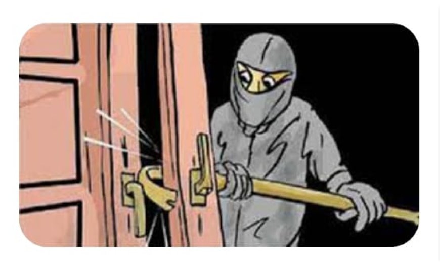 खिड़की के रास्ते घुसे चोरों ने नकदी समेत जेवरात चुराया