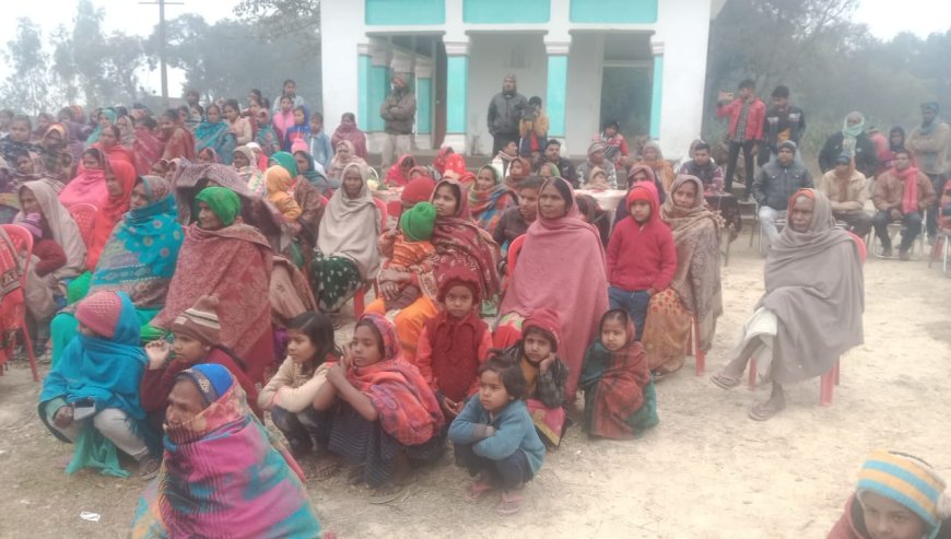 छबिलहा व पड़ियापार पहुंची मोदी की गारंटी रथ यात्रा