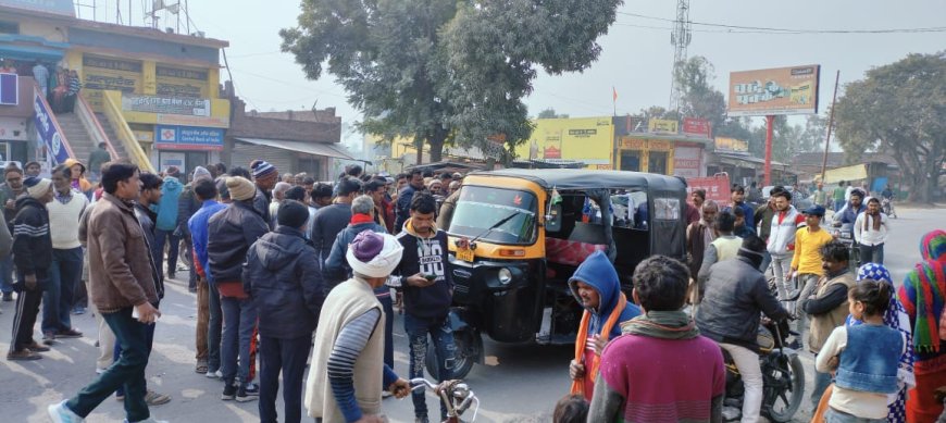 ट्रक के चपेट में आने से वृद्ध की मौत