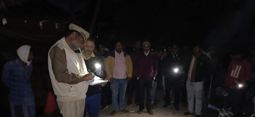 ट्रैक्टर ट्राली की चपेट में आने से बाइक चालक की मौत