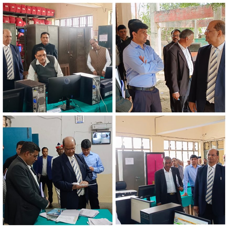 कलेक्ट्रेट के संयुक्त कार्यालय का राजस्व परिषद अध्यक्ष ने किया निरीक्षण