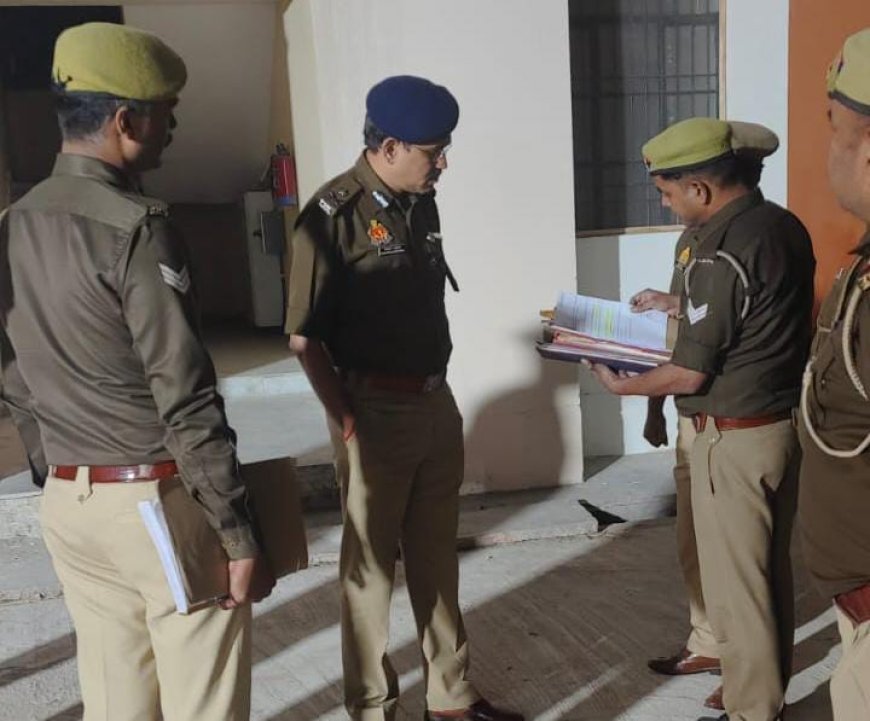 रुधौली थाना का आईजी ने किया निरीक्षण