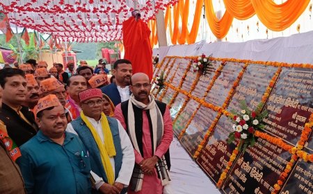 सांसद ने किया 68 परियोजनाओं का लोकार्पण