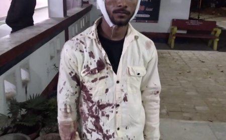 पुरानी रंजिश में युवक की पिटाई,खून से लथपथ युवक पहुंचा थाने