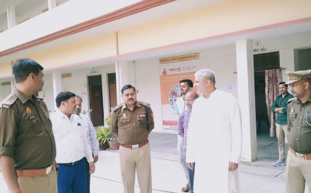 पुलिस व सुरक्षा बलों के ठहरने वाले स्थानों का एसपी नार्थ ने किया स्थलीय निरीक्षण