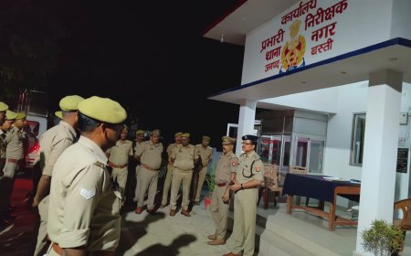 एएसपी ने कप्तानगंज व नगर थाने का किया औचक निरीक्षण