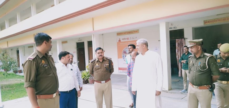 पुलिस व सुरक्षा बलों के ठहरने वाले स्थानों का एसपी नार्थ ने किया स्थलीय निरीक्षण