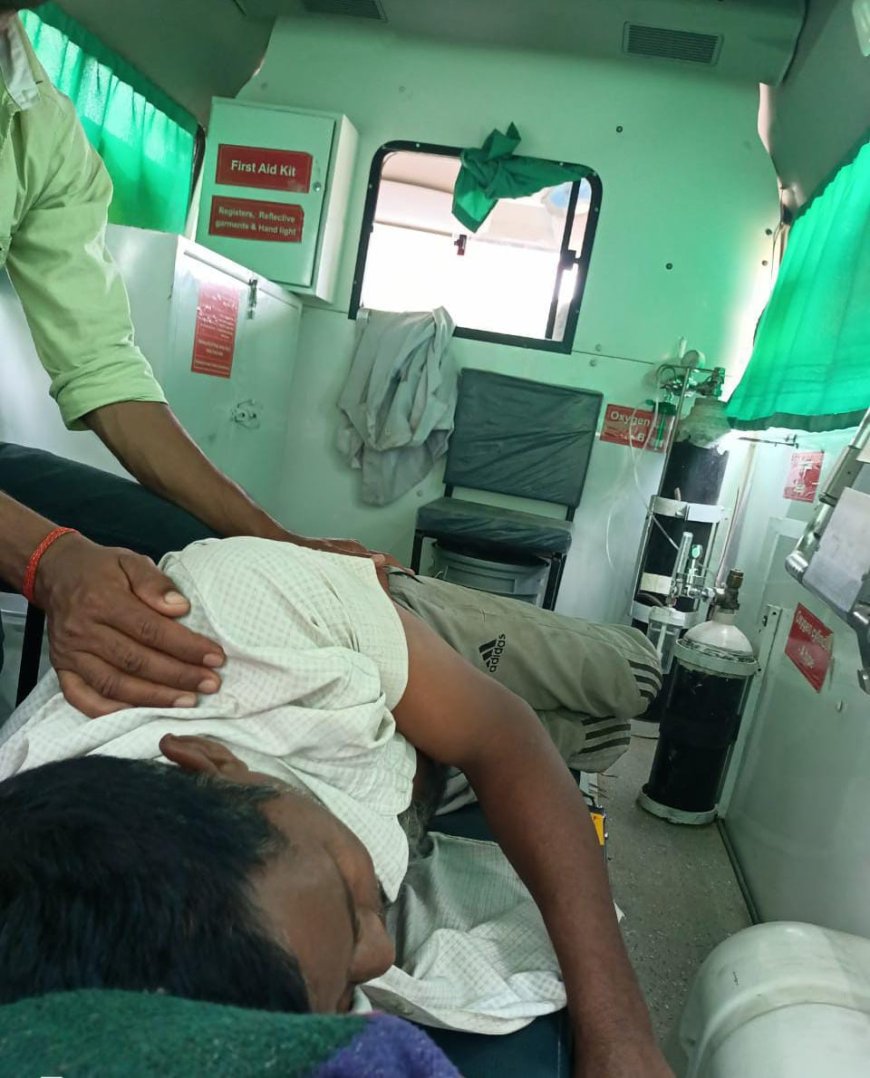 बाइक की ठोकर से साइकिल सवार अधेड़ घायल