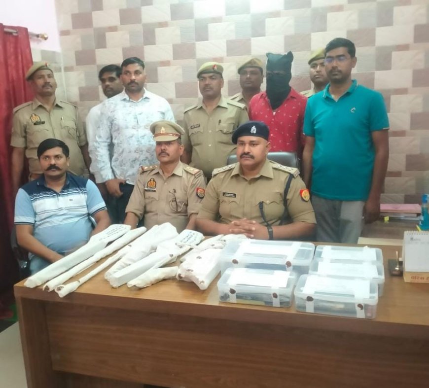 अवैध हथियार बनाने वाली फैक्ट्री का भंडाफोड़