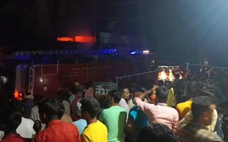 देईसांड़ में भीषण आग, अग्निशमन दल की छः टीमें पहुंचीं