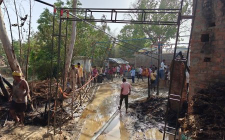 विवाह के पहले जल गया रिहायशी छप्पर,बढ़ी मुसीबत