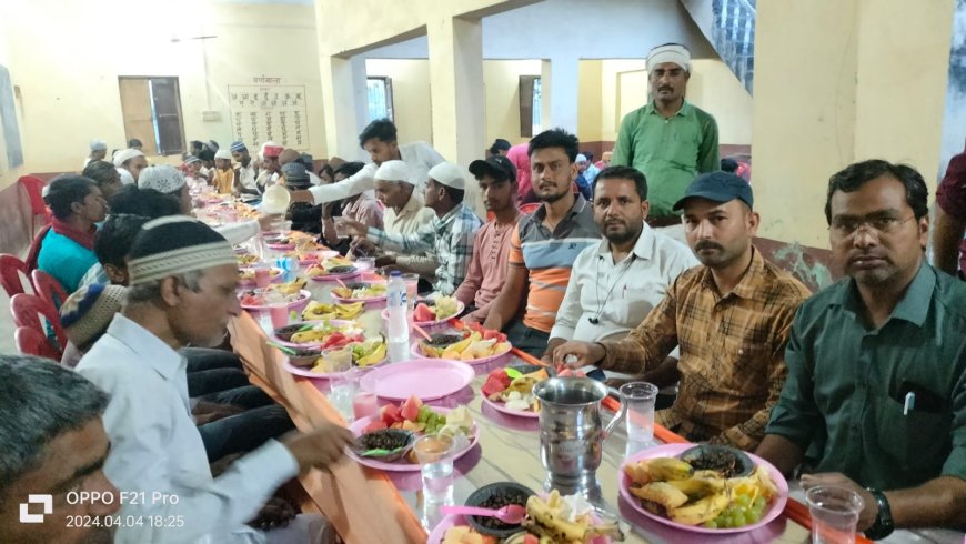 गांधीनगर वार्ड में हुआ रोजा इफ्तार पार्टी का आयोजन