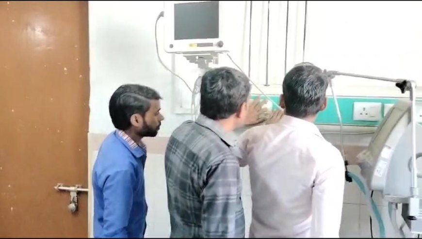 आक्सीजन पाइप फटने से अस्पताल में मची भगदड़