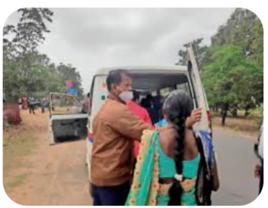 पति के साथ कपड़ा खरीदने जा रही महिला चोटिल