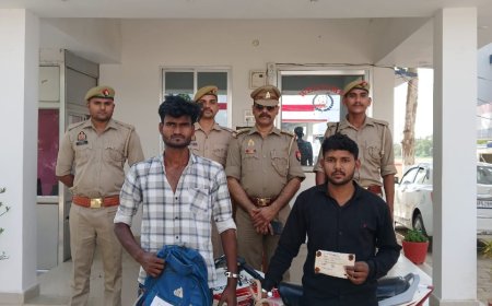 लूट के समान के साथ पुलिस के हत्थे चढ़े दो अभियुक्त