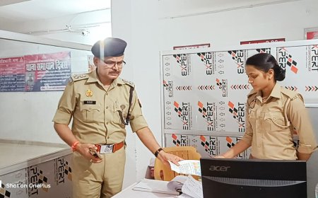 एएसपी ने किया रुधौली थाने का निरीक्षण