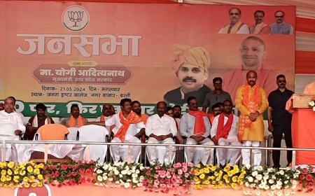 चुनावी सभा में विपक्ष पर गरजे सीएम योगी आदित्यनाथ