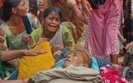 मतदान करने गई वृद्धा की मौत