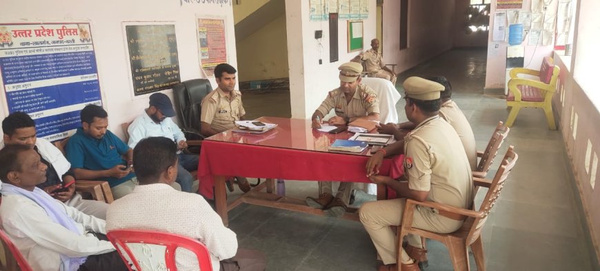 थाना समाधान दिवस में थाना प्रभारी ने सुनी समस्याएं