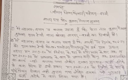 बिना कार्य कराए भुगतान का आरोप,बीडीओ से शिकायत