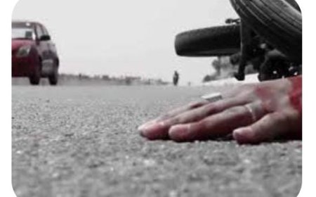 सड़क दुर्घटना में साइकिल सवार चोटहिल