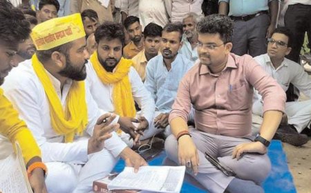 6 सूत्रीय मांगो को लेकर सुभासपा ने सौंपा ज्ञापन