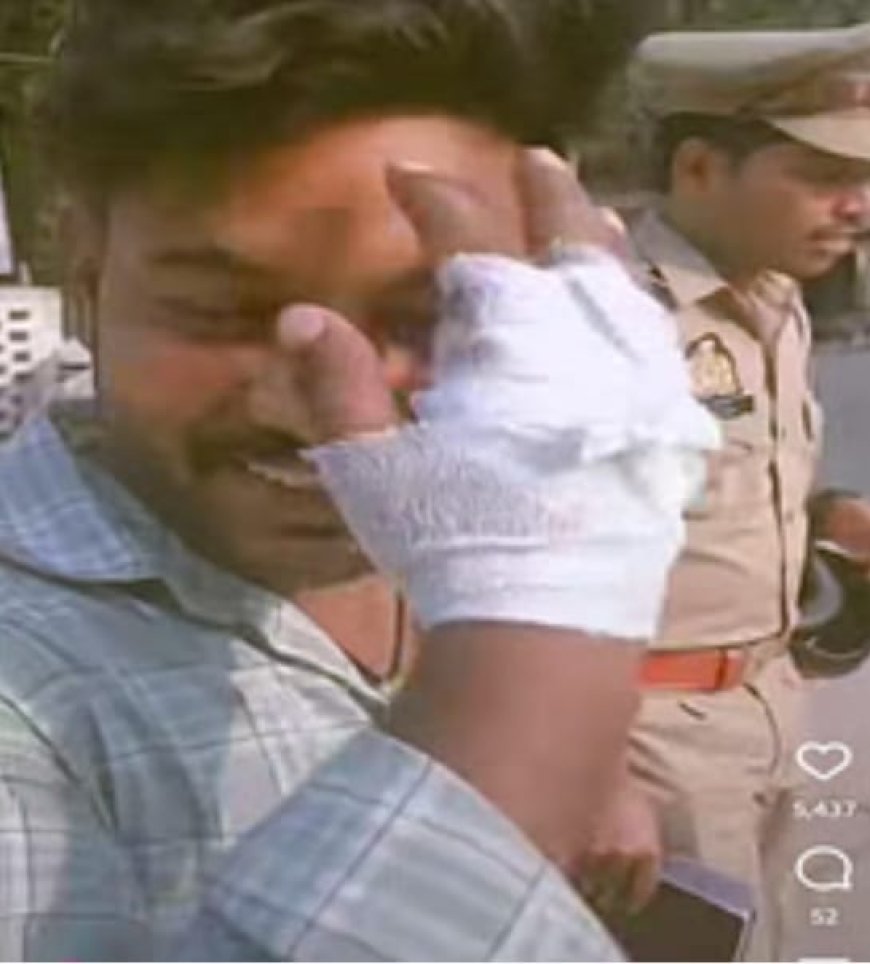 पेशी पर आये बंदी ने मोबाइल से बना लिया रील ?