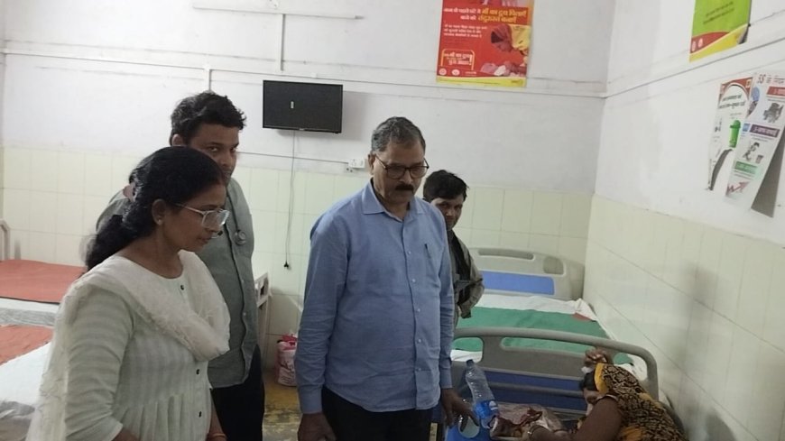 सीएमओ ने किया सीएचसी का औचक निरीक्षण