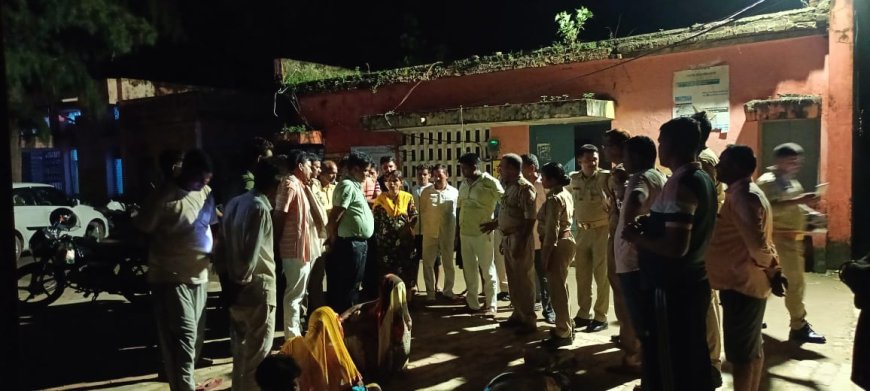 प्रसूता का शव रखकर देर रात तक अस्पताल में हंगामा