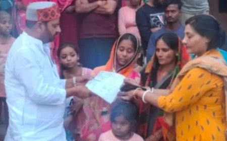 निराश्रित मानवी को मिली 21 हजार की सहायता