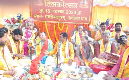 जनकपुर से आए तिलकहरू ने अयोध्या में फिर जीवित की त्रेतायुगीन आस्था