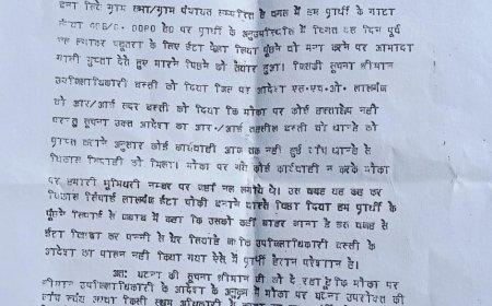 विवादित स्थल पर नहीं पहुँचे अफसर ?, एसपी से शिकायत